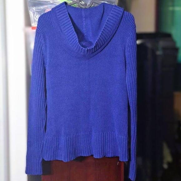 Tommy Hilfiger Hooded Cable Knit Sweater Premium Cotton in an Easy Fit - Picture 4 of 4